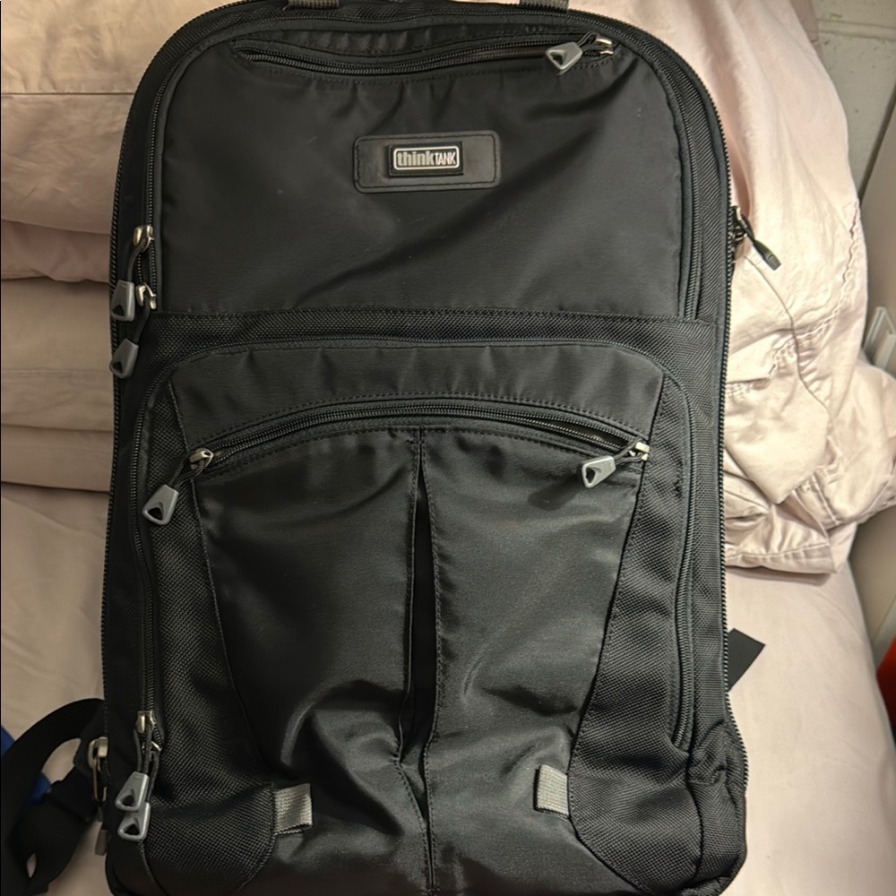 Black Men's Backpack - Picture 14 of 16